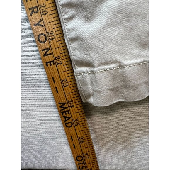 Tommy Hilfiger Women's Cotton Capri Pants Flat Front Size 14 Light Khaki - Picture 9 of 11